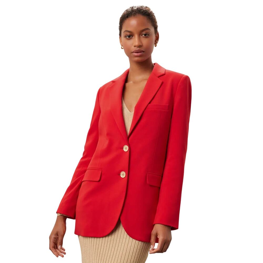 Michael Kors Mensy Blazer Jacket Two Button Minimalist Business Office Preppy 10